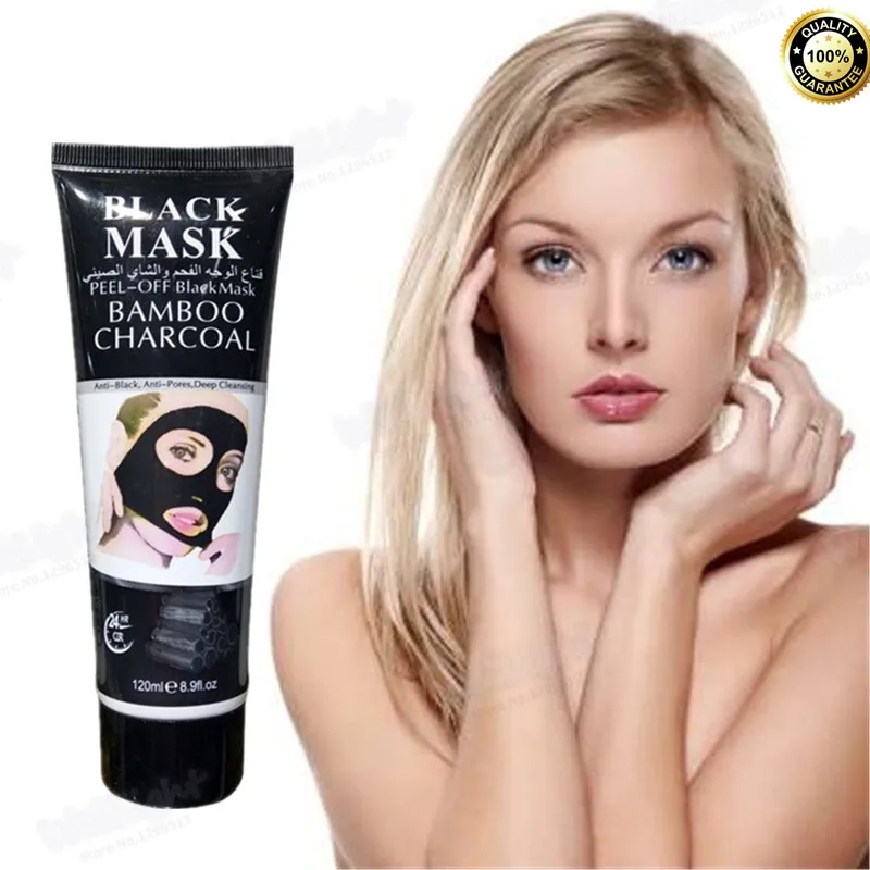Черная маска для ухода за лицом Бамбуковая угольная черная удаления черных точек