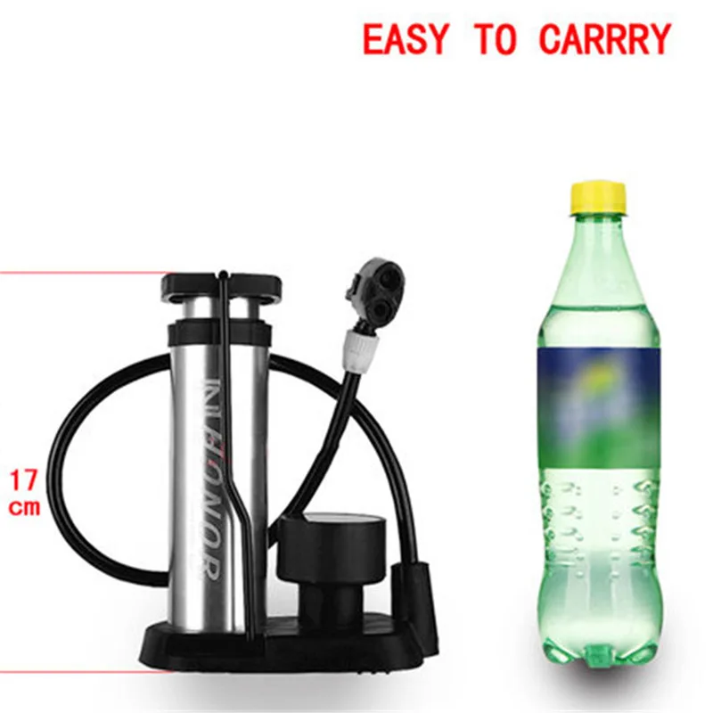 Portable Pump Bicycle Foot Aluminum Alloy American French Gas Nozzle Household Mini GM Electric Motorcycle Basketball | Спорт и