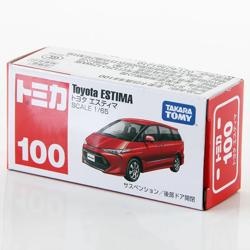 Модель автомобиля Takara Tomy Tomica 1/65 TOYOTA ESTIMA металлическая литая модель № 100|Наземный