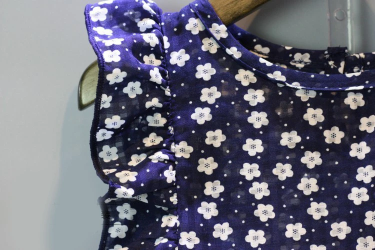 Летняя детская одежда для маленьких девочек 2 6 лет комплект из предметов синяя