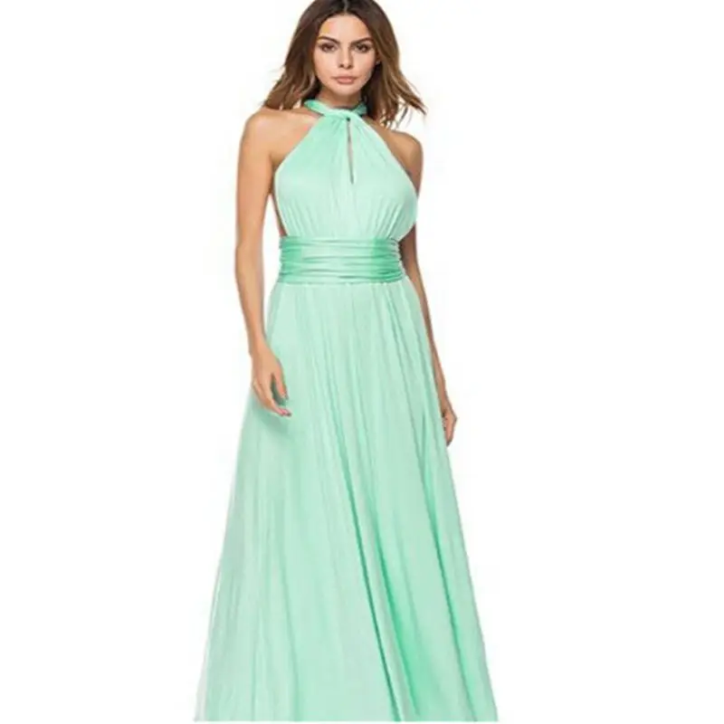 Женское многослойное платье трансформер Макси Boho длинное Бандажное летнее для