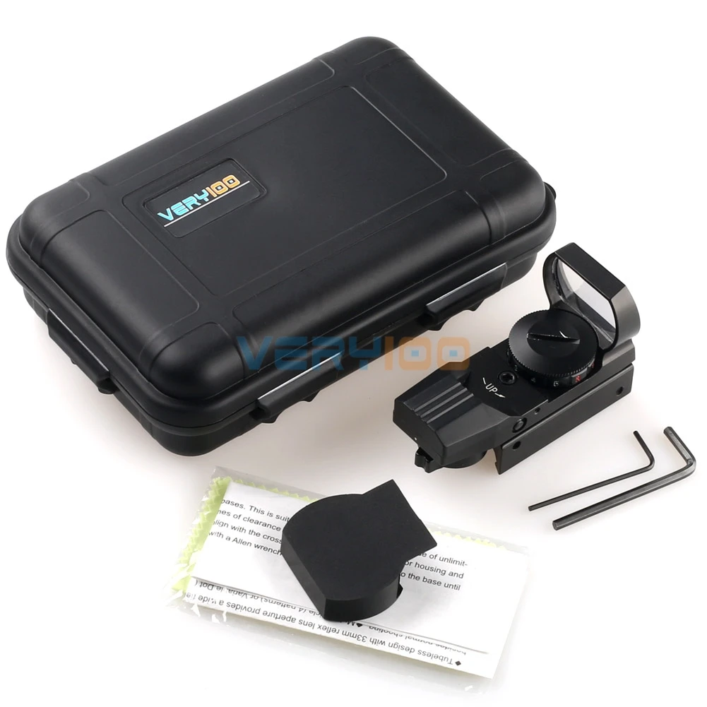 VERY100 тактический Голографическая 4 Тип сетка красный/зеленый точка Коллиматорный