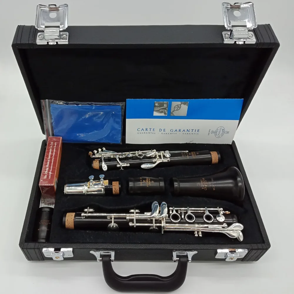 Бесплатная доставка черное дерево кларнет R13 PRESTIGE Professional A кларнеты Bakelite мундштук