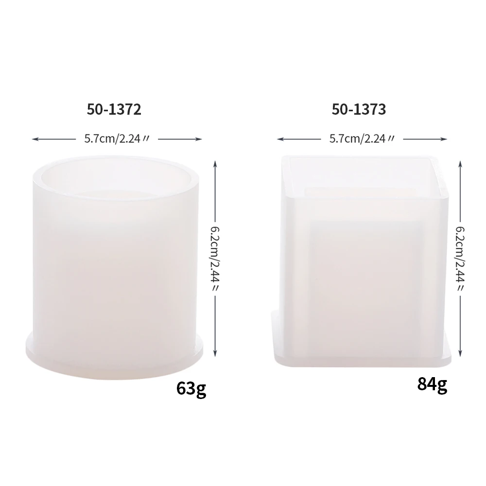 Цилиндрический квадратный цветочный горшок из смолы силиконовые формы куб форма