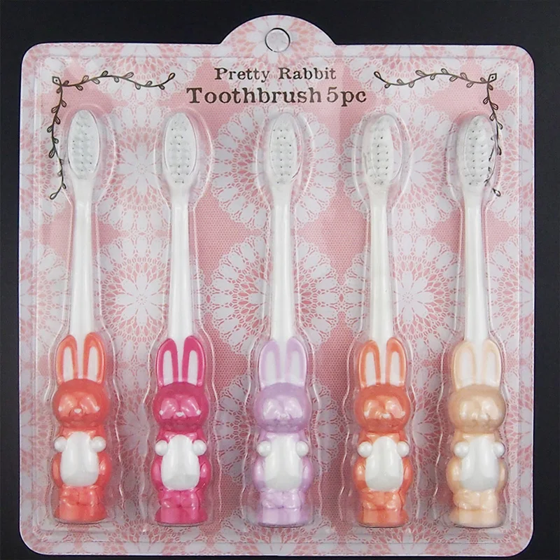 Детская зубная щетка с героями мультфильмов 10 шт. Ультрамягкая детская для ухода