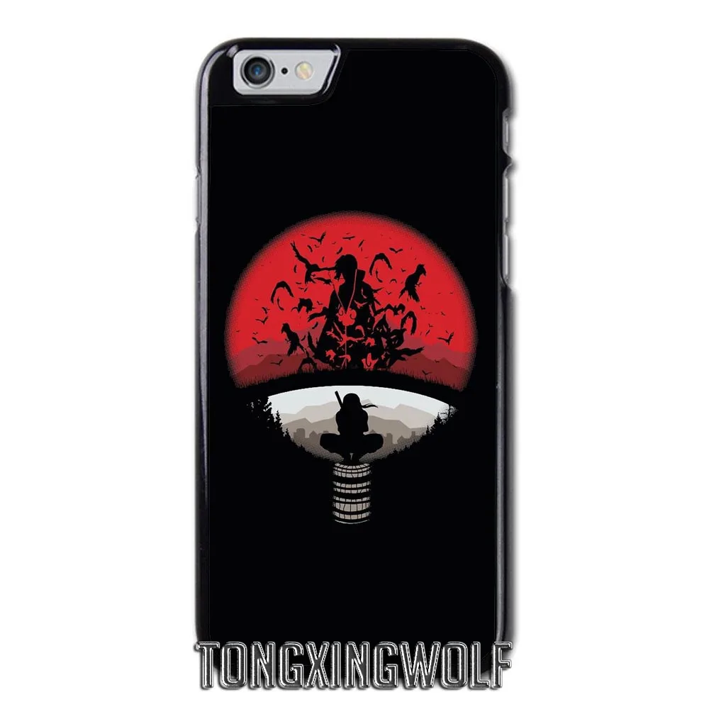 Клана Саске логотип Наруто Чехол для iPhone 4 4S 5 5C 5S SE 6 6S 7 8 плюс x Xiaomi Redmi Note oneplus 3 t 4x3 S |