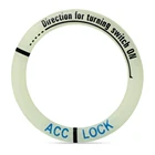 Светящаяся Накладка для автомобильного двигателя, старт-стоп, отделка зажигания, наклейка для Dacia duster, logan, sandero, stepway, lodgy, mcv, автомобильные аксессуары