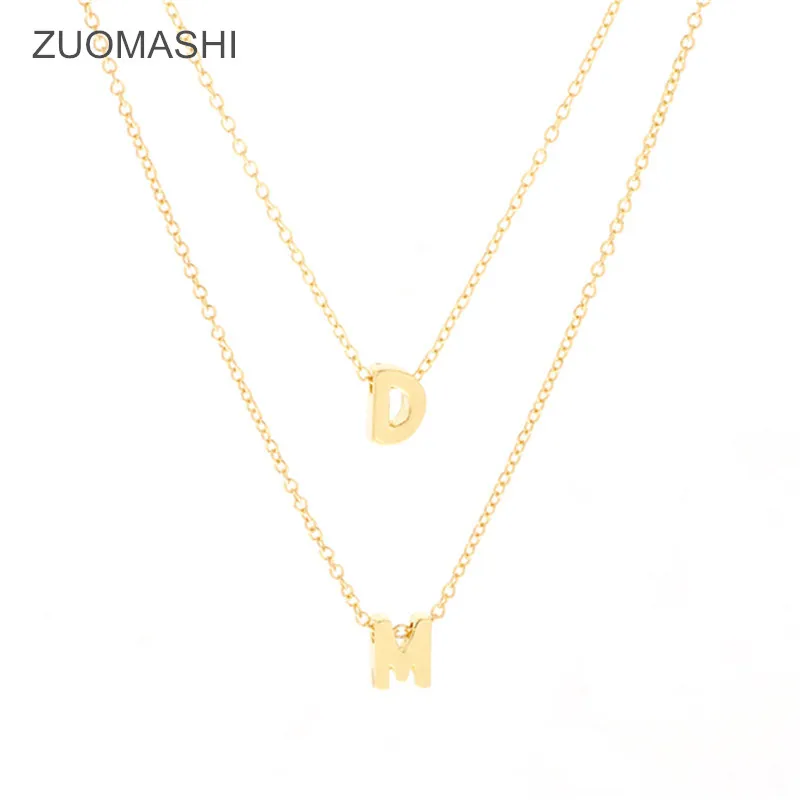 Изящное Двухслойное Оригинальное женское ожерелье с именем ювелирных изделий