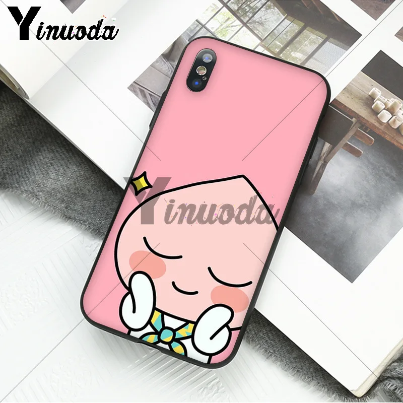 A9 Yinuoda Корейский мультфильм Забавный друг какао чехол для телефона для iPhone 8 7 6 6S Plus X XS MAX 5 5S SE XR 11 11pro 11promax - Цвет: A9