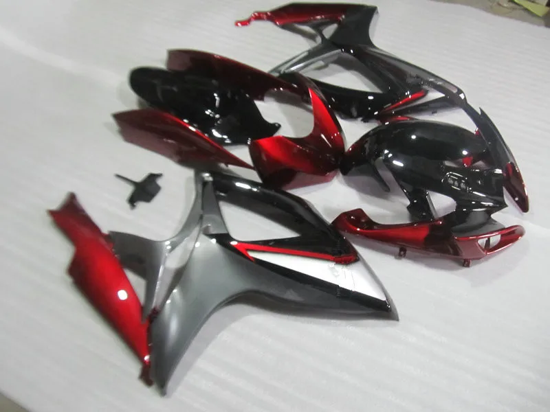 Обтекатель для мотоцикла набор GSXR600 750 K6 06 07 GSXR 600 GSXR750 2006 2007 ABS красный черный