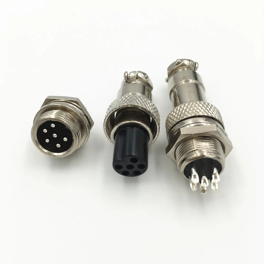 2 комплекта GX12 3 4 5 6 P штырьковый мужской женский круговой панели 12 мм M12