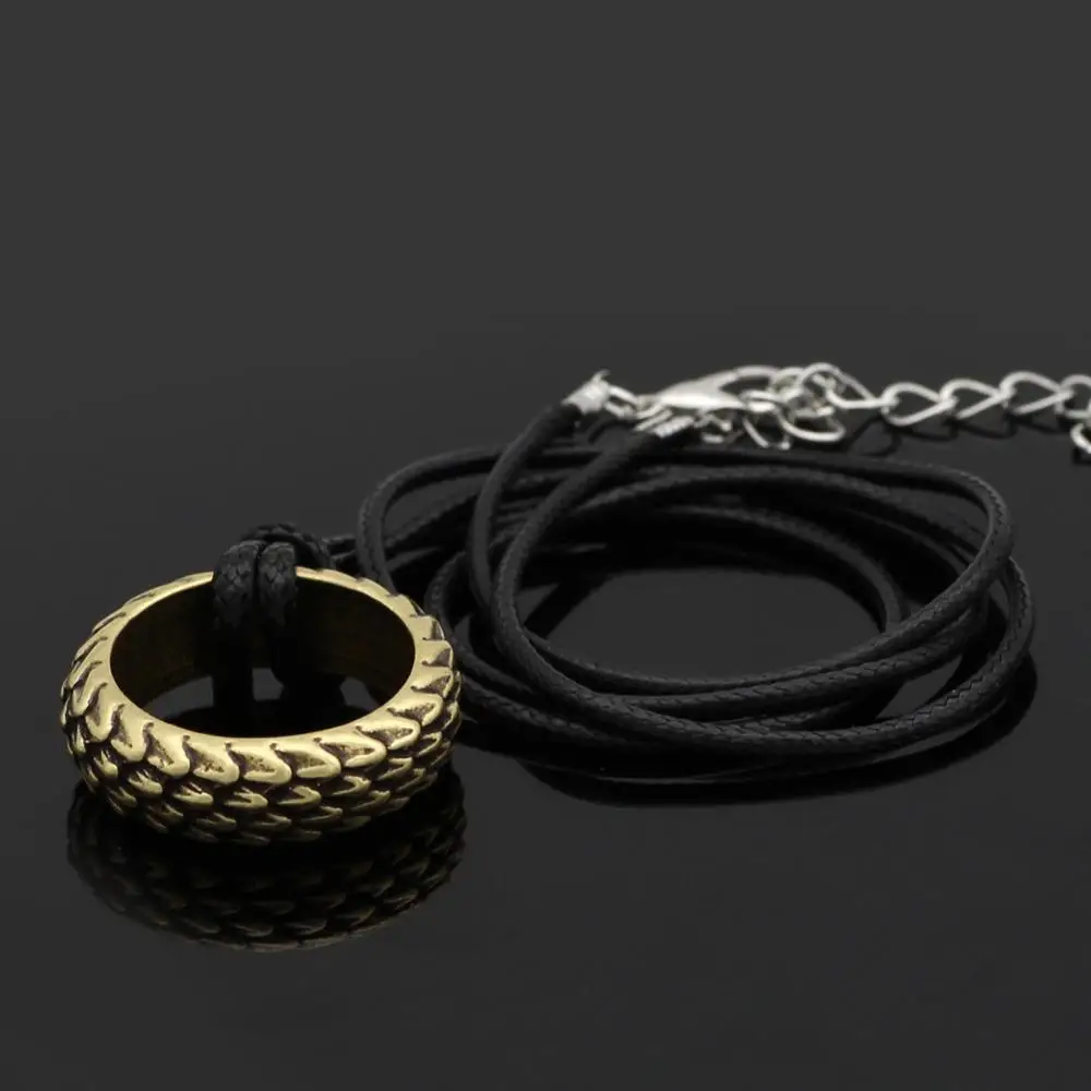 Ожерелье в виде кольца Дракон-Викинг ювелирное изделие перьев уникальное