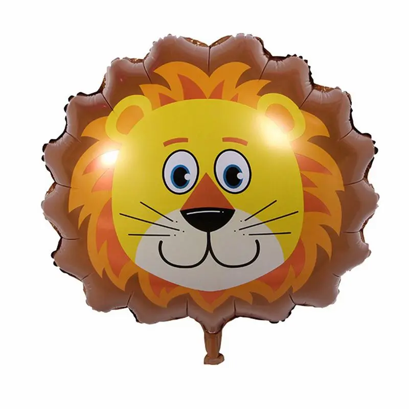 Balloon 1pcs 24 шт./лот сафари Джунгли животных украшения для капкейков украшение для именинного торта вечерние украшения детский душ его мальчик аксессуары для девушки - Цвет: Balloon 1pcs