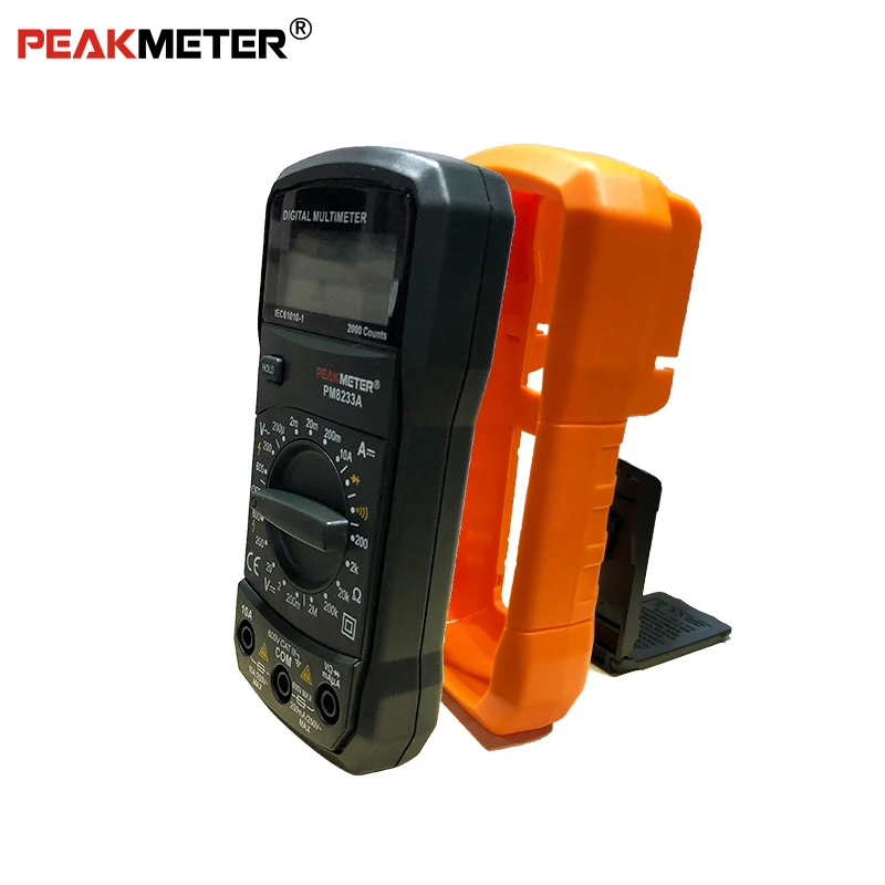 PEAKMETER мультиметр Вольтметр Амперметр PM8233 с истинным AC DC напряжение Сопротивление Емкость Частота Температура бесконтактный Тестер Напряжения