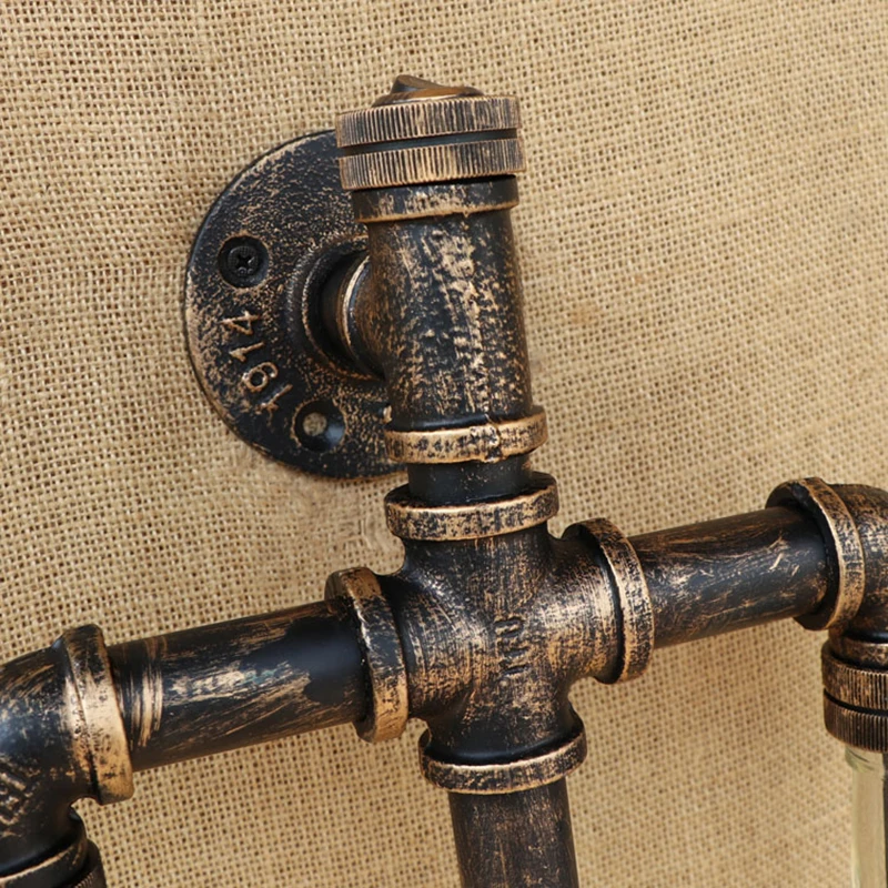 Винтажный стеклянный настенный светильник с абажуром чердак гостиная G4