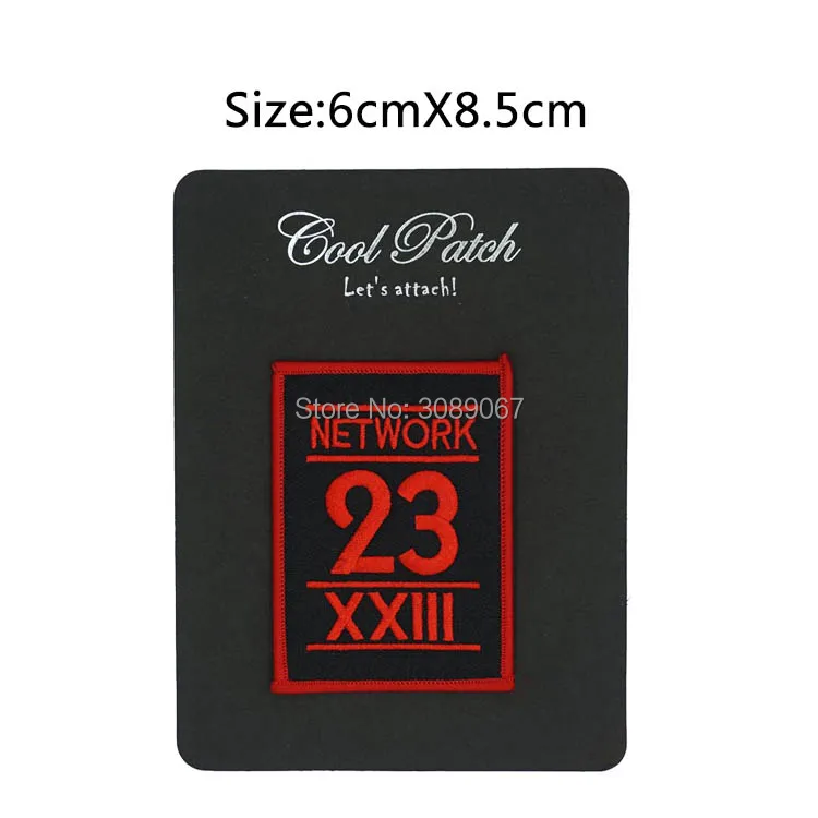 3 5 &quotMax Headroom Network 23 Logo анимированные Мультяшные Фильмы ТВ-сериалы с вышивкой