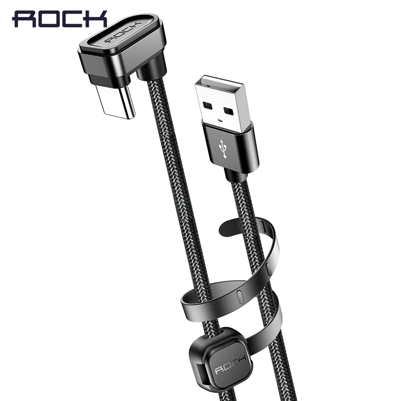 Кабель ROCK USB Type C игровой кабель для Samsung Galaxy S9 S8 Plus Note 8 шнур 2 1 А провод быстрой