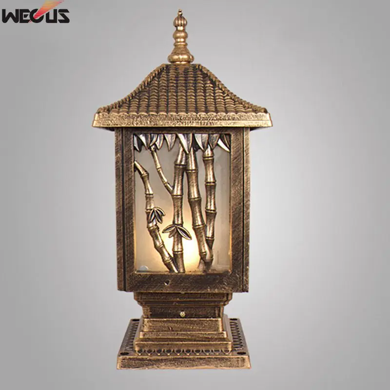 Открытый столб лампа Европейская вилла двор ворота светильник