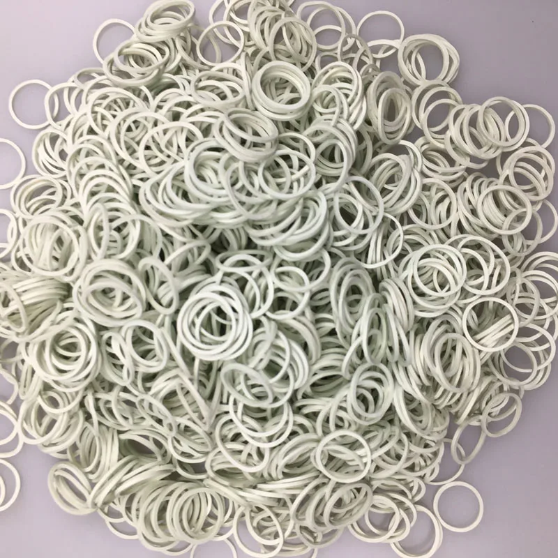 White 1000pcs 1000 шт./лот) резинка для шерсти домашних животных 4 цвета Высокая эластичность аксессуары для собак и кошек диаметр около 0,59 дюймов - Цвет: White 1000pcs