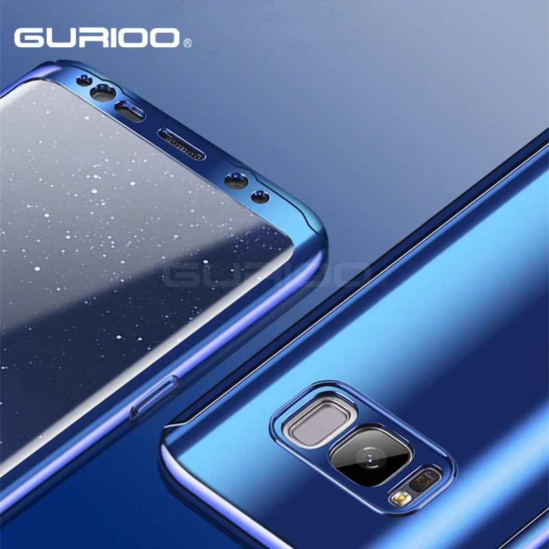 360 Degree Plating Mirror Case For Samsung S8 S9 Plus Full Body Protection Hard Galaxy S7 Edge Note 8 Free Film |
