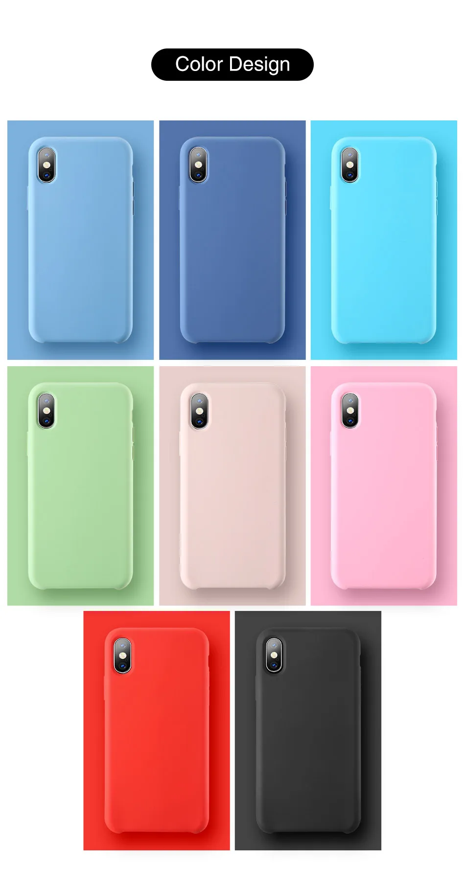 Чехол IER, Роскошный чехол для iPhone XS Max, XR, X 8, 7, 6, 6S Plus, 5S, SE, 5, матовый однотонный Мягкий ТПУ чехол, Прямая поставка, чехол, Funda