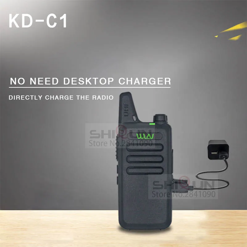 1 шт. WLN KD-C1 Мини Портативная рация UHF двухстороннее радио RT22 talki walki WLN радио 5 Вт Мини портативное 2 пути радио UHF 400-470Mh USB