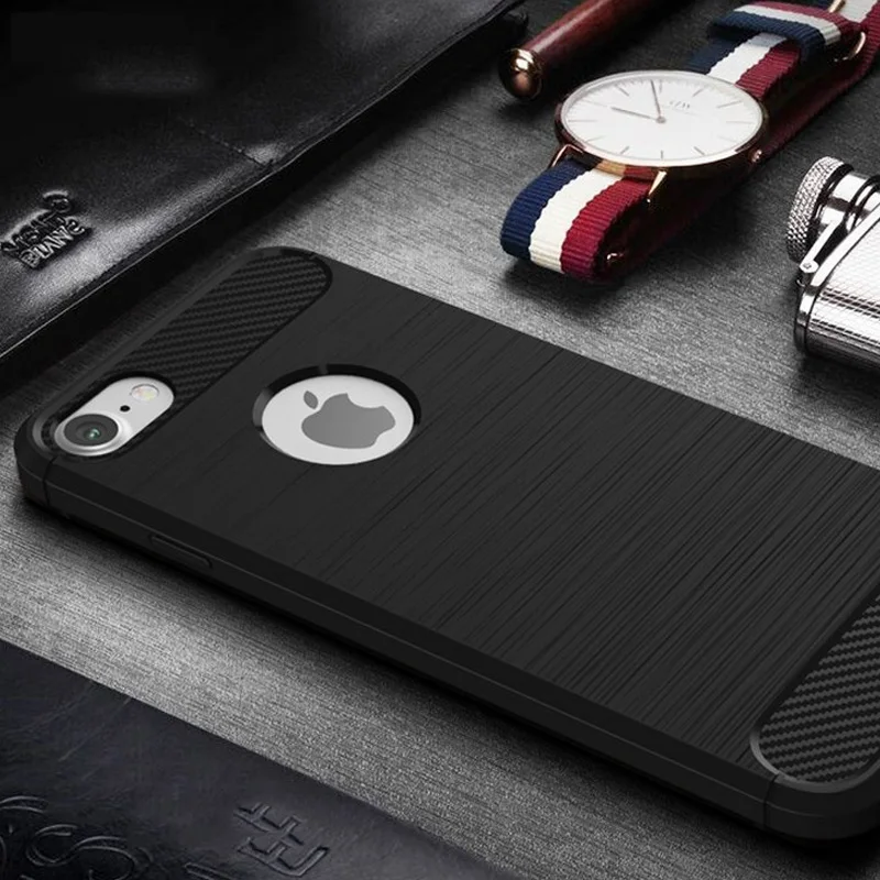 Противоударный Гибридный Heavy Duty Панцири чехол для iPhone 7 плюс Мягкий ТПУ