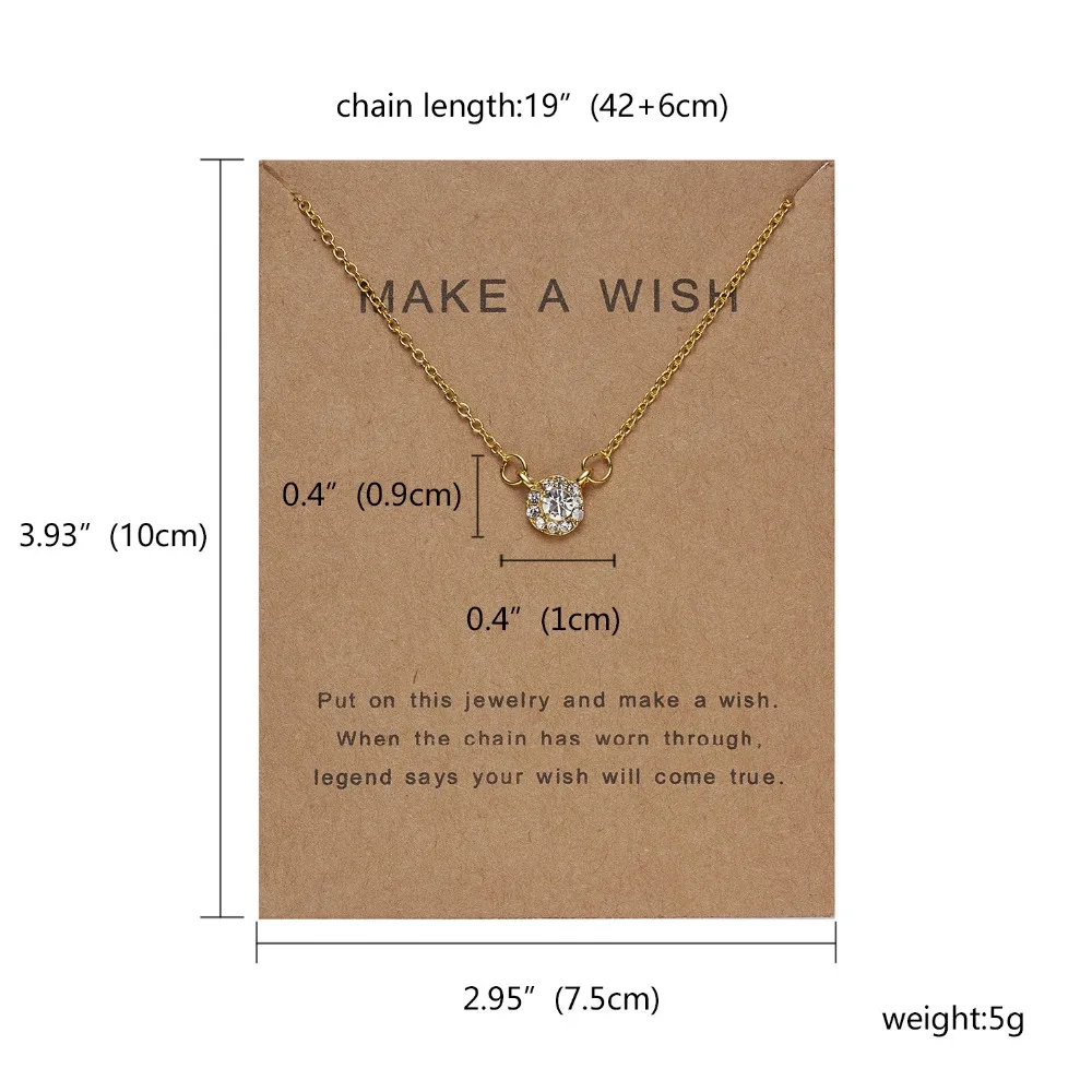 Новое Золотое короткое ожерелье-чокер Lucky Wish с ключицами и звёздным небом