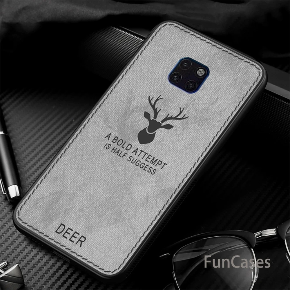 Для huawei mate 20 Pro Чехол одежда в стиле ретро кожа олень шаблон задняя крышка для 10 9