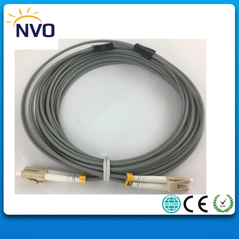 10 шт./лот LC/UPC-LC/UPC мм (62 5/125) DX Dia: 3 0 L: м ПВХ куртка серый бронированный двухъядерный