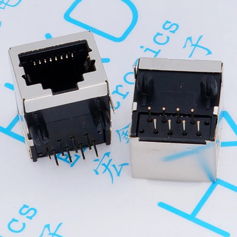 

58-8 c cable RJ45 socket 18 mm socket network interface 18.3 mm 90 degrees horizontal bending foot