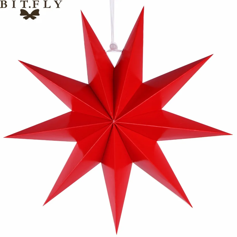BIT. FLY, 1 шт., бумага, 3D, пентаграмма, Висячие, многоразовые, Рождество, Год, фестиваль, домашний декор, вечерние, свадебные, для спальни, настенные, сделай сам, украшения