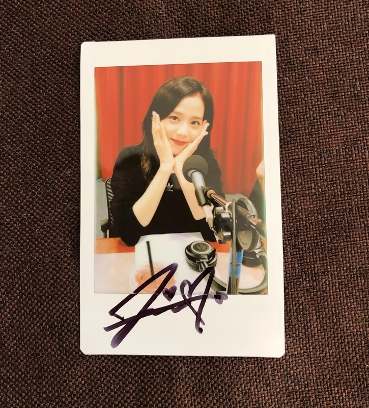 Ручная подписка BLACKPINK Jisoo autographed KILL THIS LOVE Polaroid 3 дюйма k-pop 4Y1