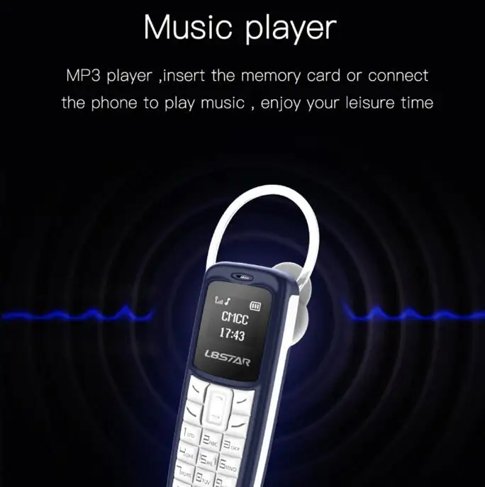 Мини телефон L8star BM30 мини маленького размера Bluetooth гарнитура номеронабиратель