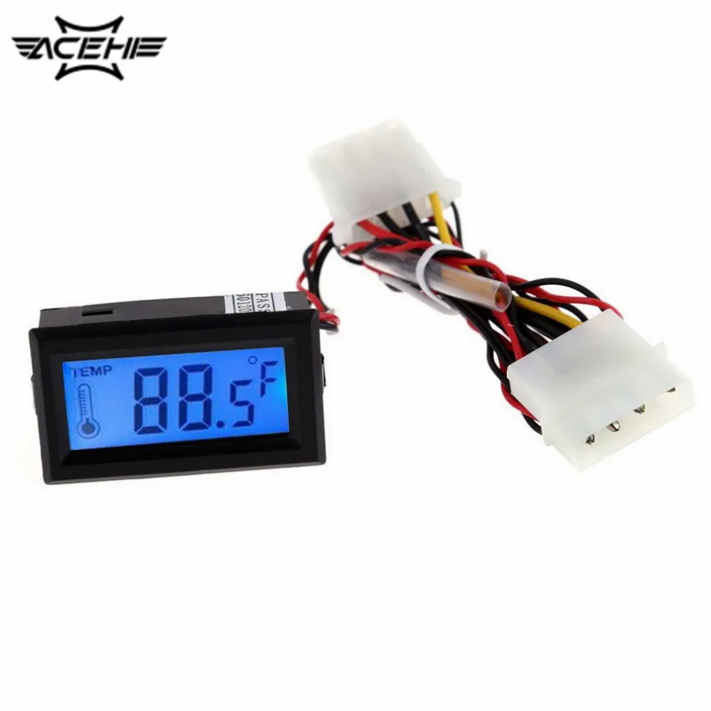 2017 цифровой термометр ЖК Измеритель Индикатор детектора PC Автомобильный мод C/F