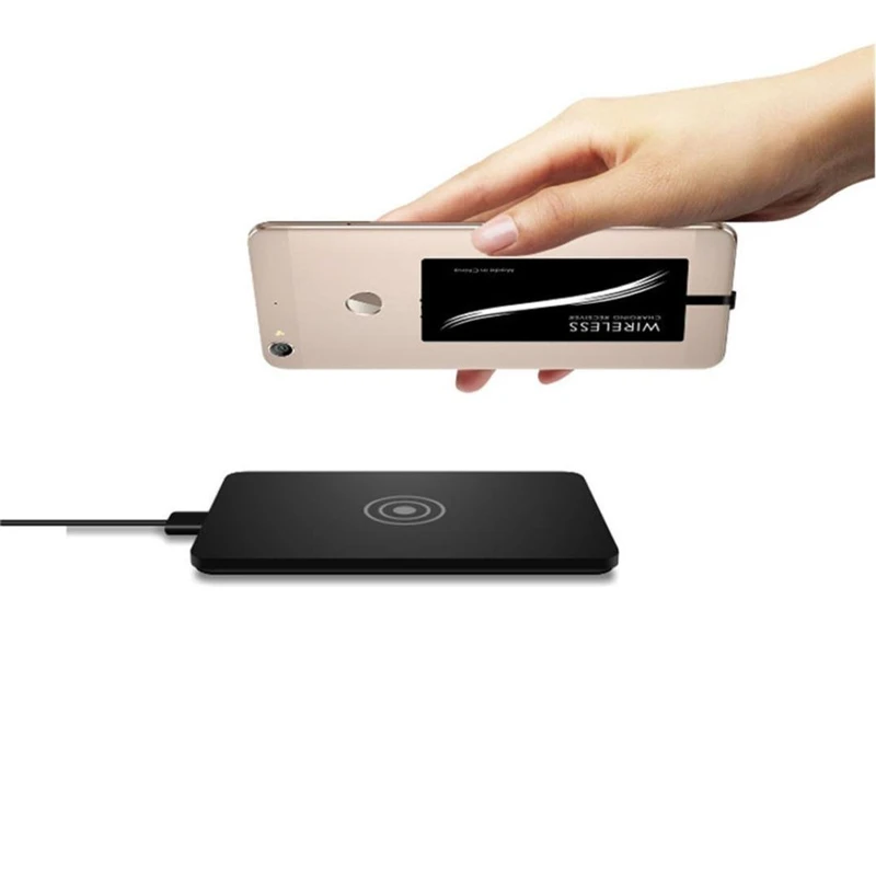 Портативное беспроводное зарядное устройство Type C приемник для Huawei P9 P10 P20 Lite Pro Mate