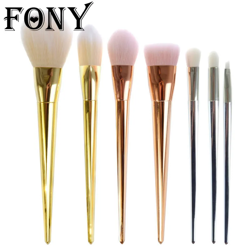 2017 Makeup Cosmetic Brushes Set 7Pcs Superior Professional Contour Brush Powder Foundation Eyeshadow Lip Tool | Красота и здоровье