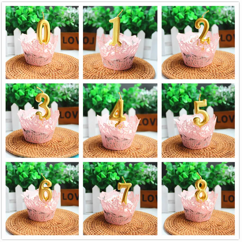 Многоцветные свечи для торта, мерцающие и блестящие вечерние свечи для торта, Детские вечерние украшения на день рождения
