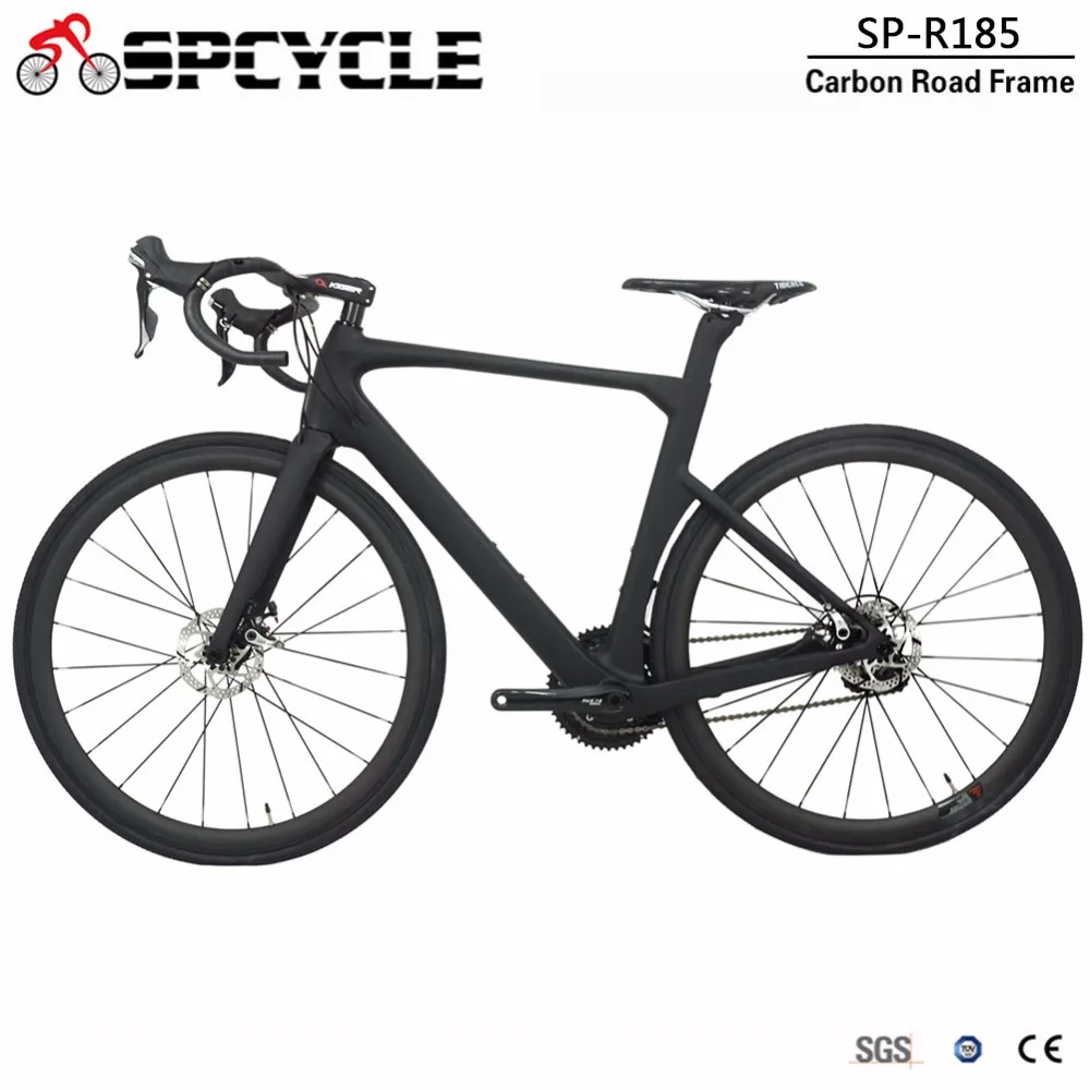 Новые дисковые тормоза, дорожная углеродная рамка велосипеда, Spcycle, полностью углеродное волокно, рамы для шоссейных дисков BB386 50/53/56/59 см