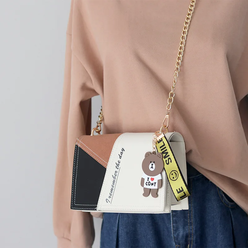 Small Bag For Women 2019 Handbags New Fashion Chain Ladies Crossbody Bags Bear Flap Shoulder CUMYKA | Багаж и сумки