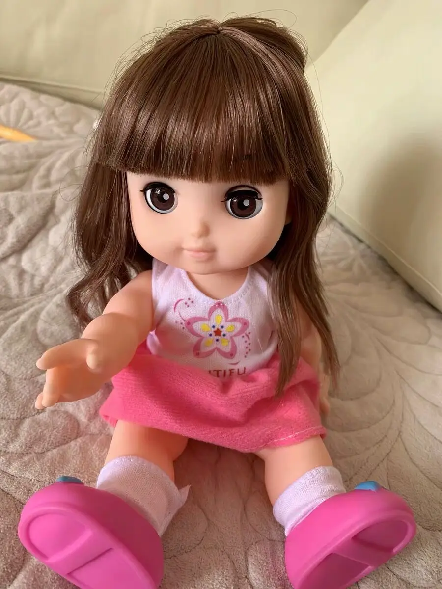 Для полных девочек милые куклы для новорожденного мягкие Mellchan мигание большие