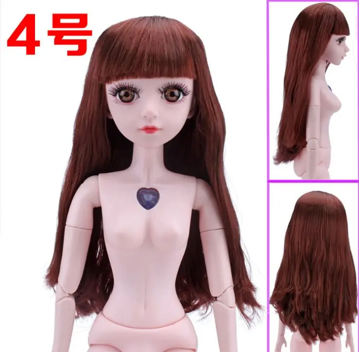60 см BJD картина из 5 частей кукла + тапочки/3D глаза натуральные ресницы с 18