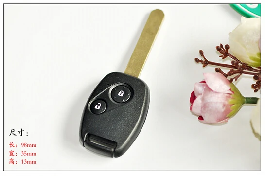 2 Кнопки Дистанционного Ключа Зажигания Для Honda Civic С ID46 Чип 315 МГц Автомобильная