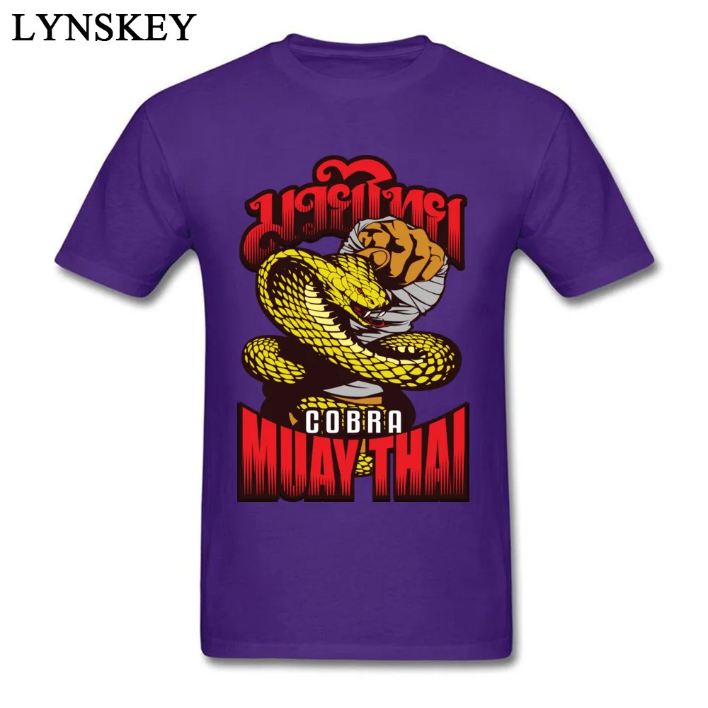 Стильные мужские футболки Cobra Muay Thai Thailand Martial Art на заказ хлопковые с коротким