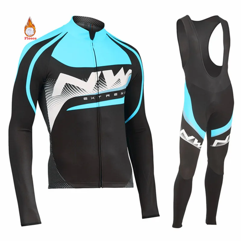 NW 2019 Pro team Зимняя Теплая Флисовая одежда для велоспорта Northwave Мужской трикотажный