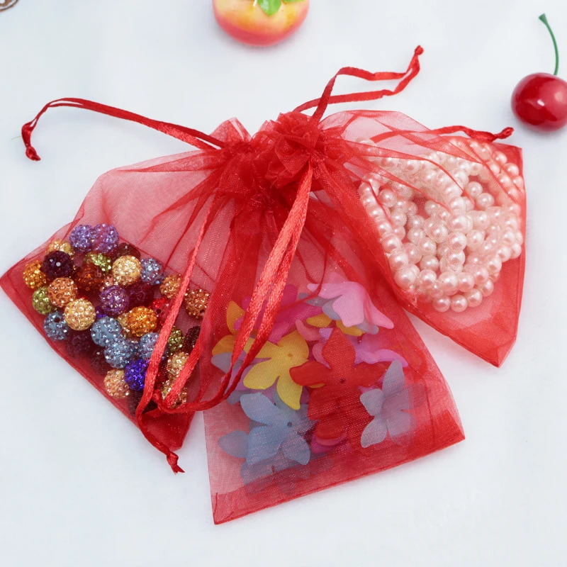 Мешочки для ювелирных изделий 9 х12 см из органзы | Украшения и аксессуары