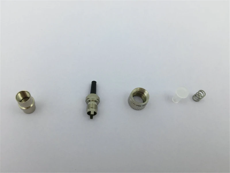 1000pcs FC fiber connector kit 0.9mm without ferrule SM MM inner screw adjustable stopper optical accessories ELINK | Мобильные