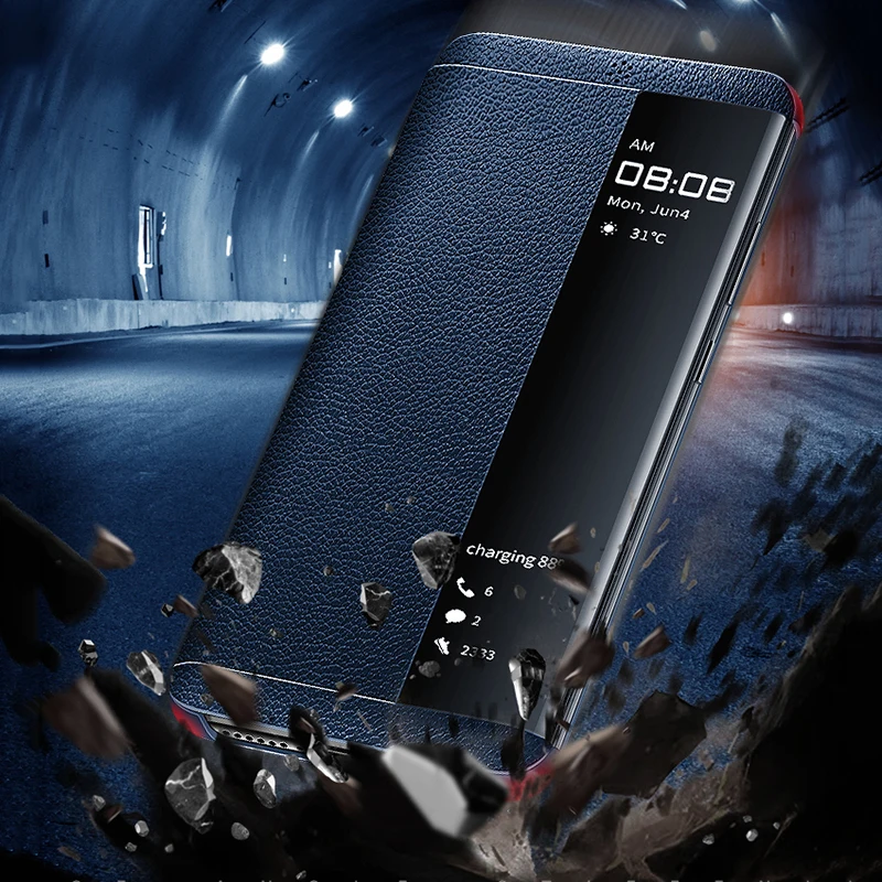 Роскошный чехол-книжка из натуральной кожи для Huawei P20 Pro чехол чехлы телефонов |