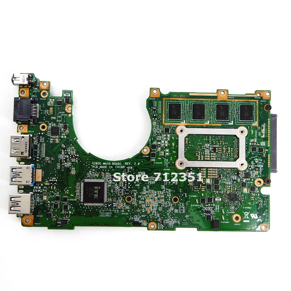 X202E 987 Процессор 4 Гб Оперативная память Материнская плата ASUS X201E X201EP Q200E S200E