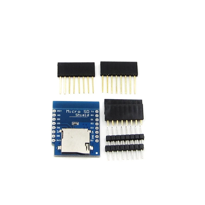 Карта Micro SD щит для WeMos D1 Мини TF Wi Fi ESP8266 Arduino совместимый система хранения макетная